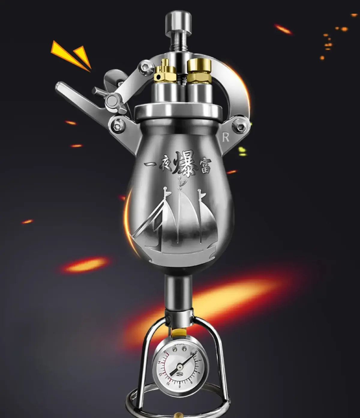 Mini popcorn machine 304 stainless steel grain amplifier